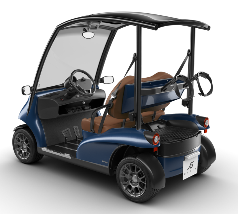 Occasion Garia Monaco 2 Places Lithium Immatriculée 2023 - Bleue avec siège walnut