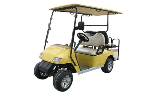 Eagle 4 Places Classic Flip-Flop (4KW DC Motor, Mechanical 2 Rear Wheel Brake + Manual Parking Brake, Steel Rim 8x7 with Hubcap & Tire 18x8.5-8 4PLY, Withou Emergency Stop Button, Without Tarpaulin, Without Digital Speedometer, Without Hour Meter, Without Seatbelts, Without Centralised Water Filling, Plastic Steering Wheel, White, Black, Without Inside Mirror, Without Outside Mirrors, With Plastic Windshield, Without 12V Cigar-Lighter Socket)