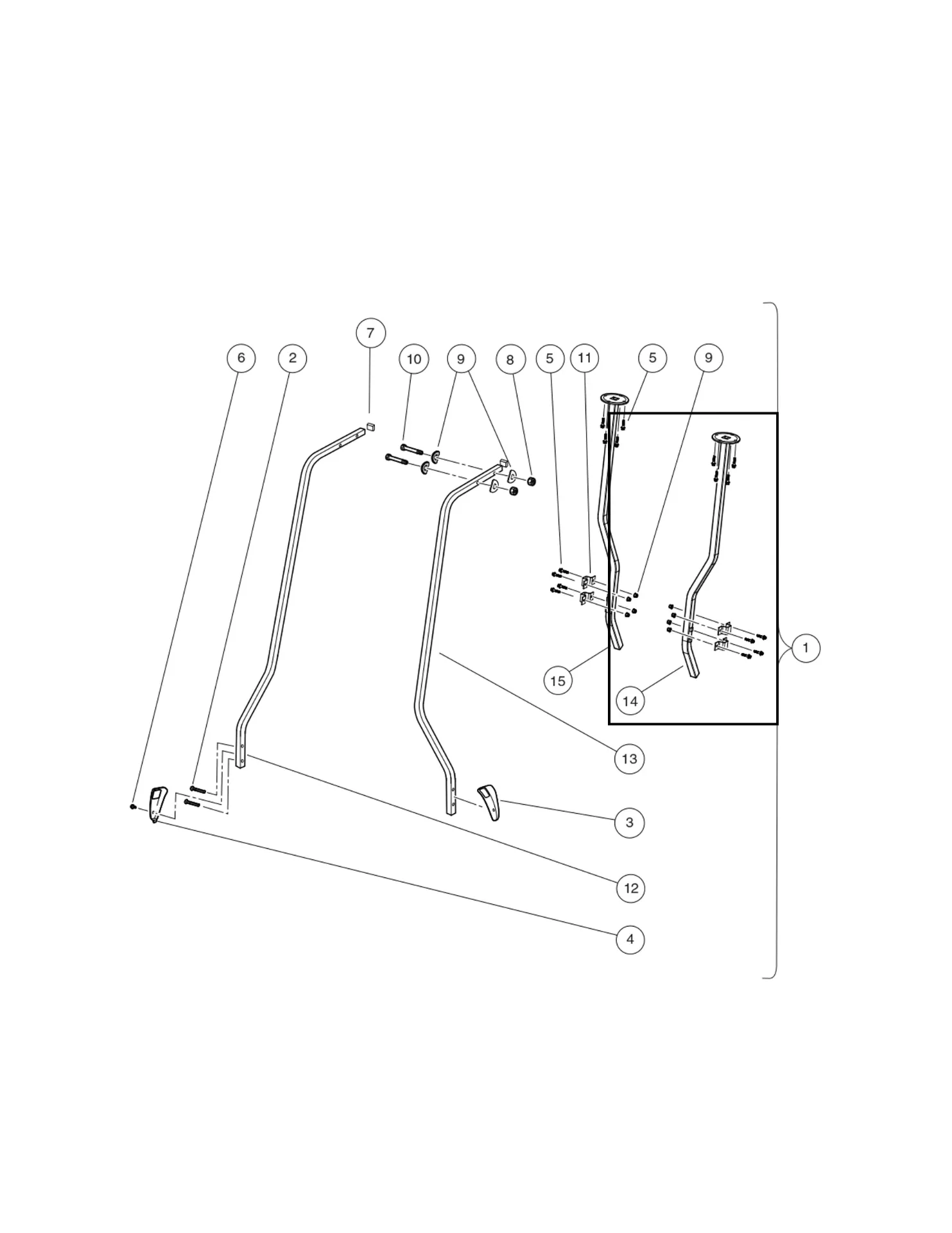 Weldment- Drain Strut, lh, Original for Clubcar