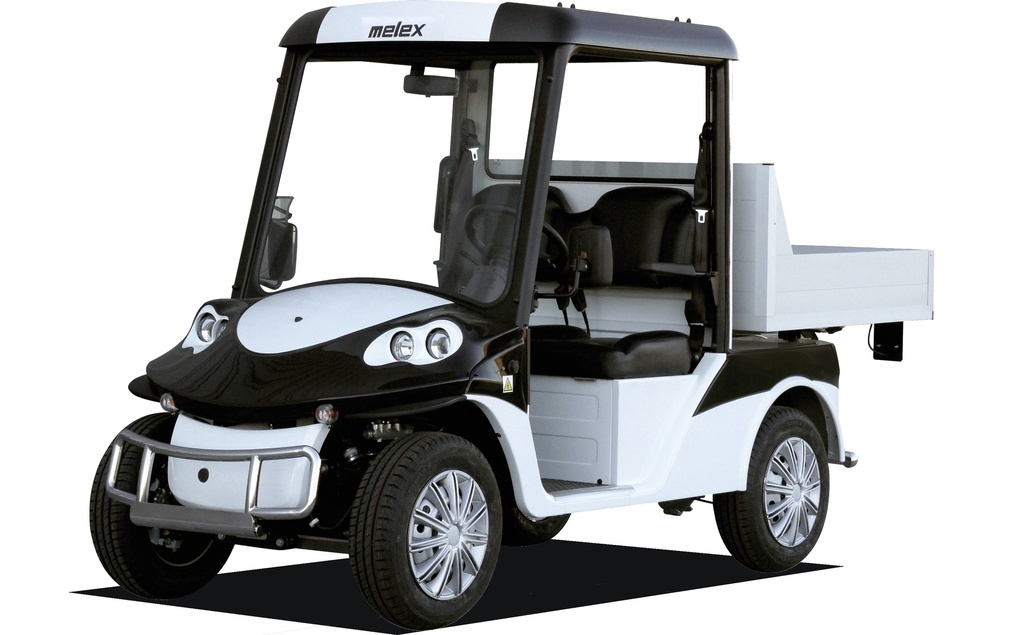 Melex 380 Geregistreerd  2 Plaatsen Cargo L (Motor AC 5KW 48V with 8 6V Trojan T145 260Ah Batteries, Charging Cable 3m, 33 Kmh, Without Door, Without Heated Windshield, Gray Standart Seat, Without Trailer Hitch, Chassis only , Without Radio, Without Electric Tipper, Without Mesh Cage, Without Tarpaulin, No buy-back of the Old Golf Cart)