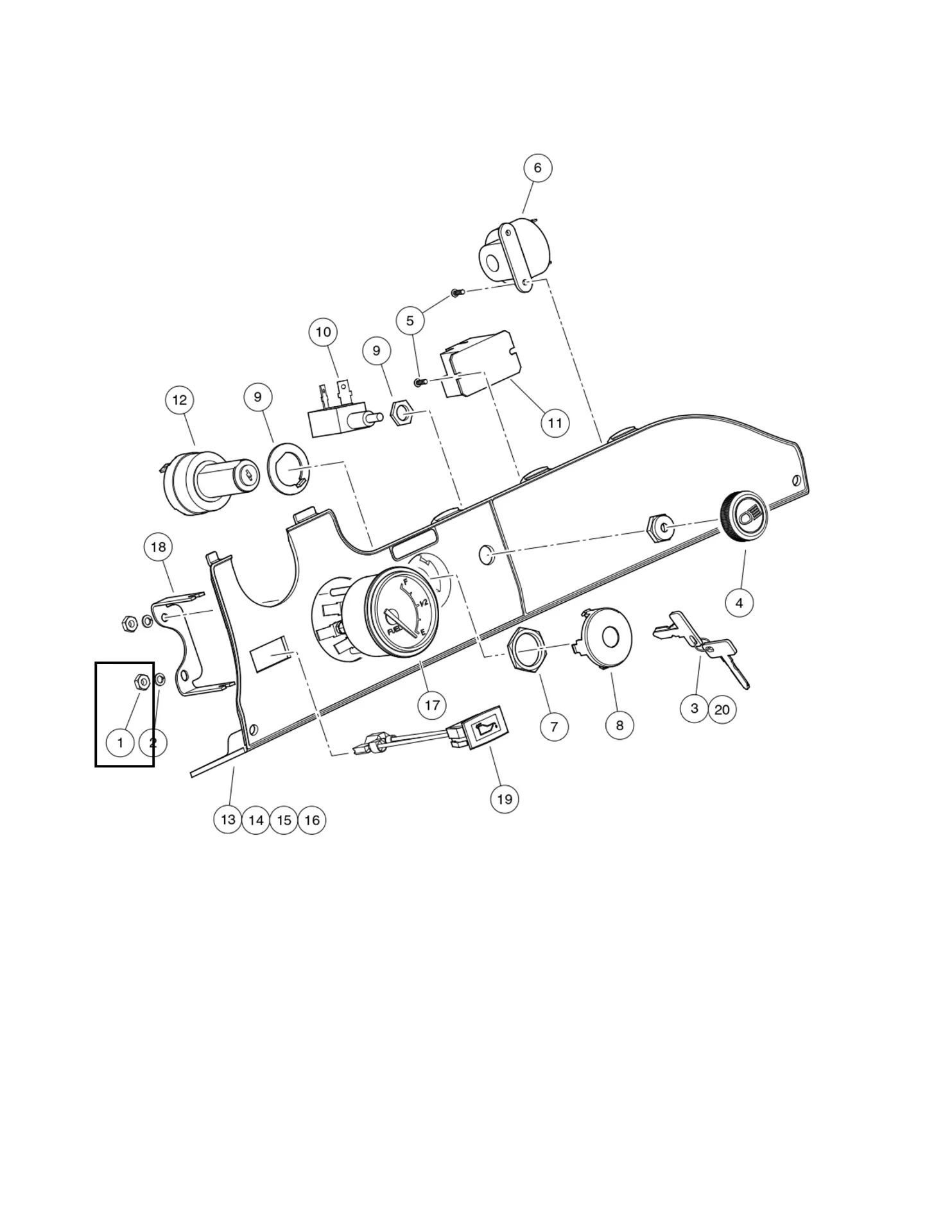 Nut, #8-32 hex, Original for Clubcar