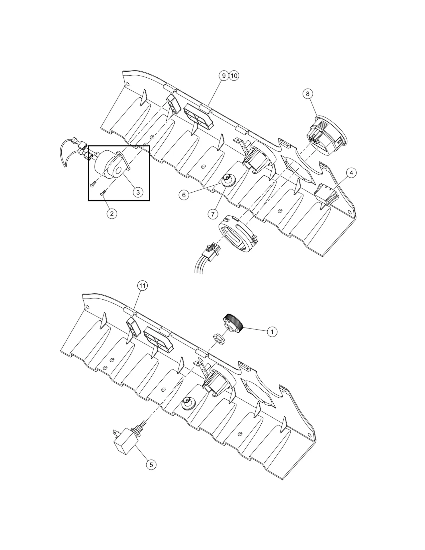Avertisseur sonore, 9-48 vcc, polarité inversée, pièce d'origine Clubcar