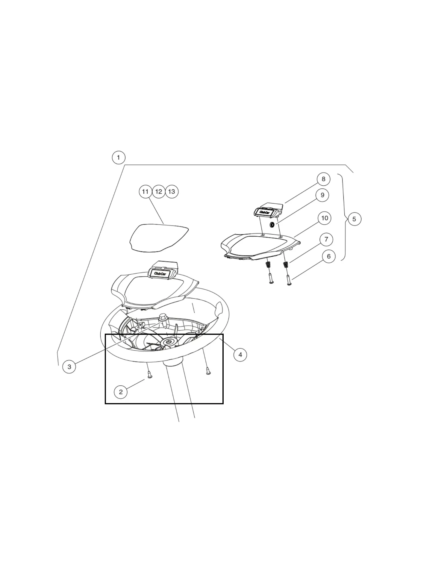 Screw, #12-16 x .50 wshr hi-lo, Original for Clubcar