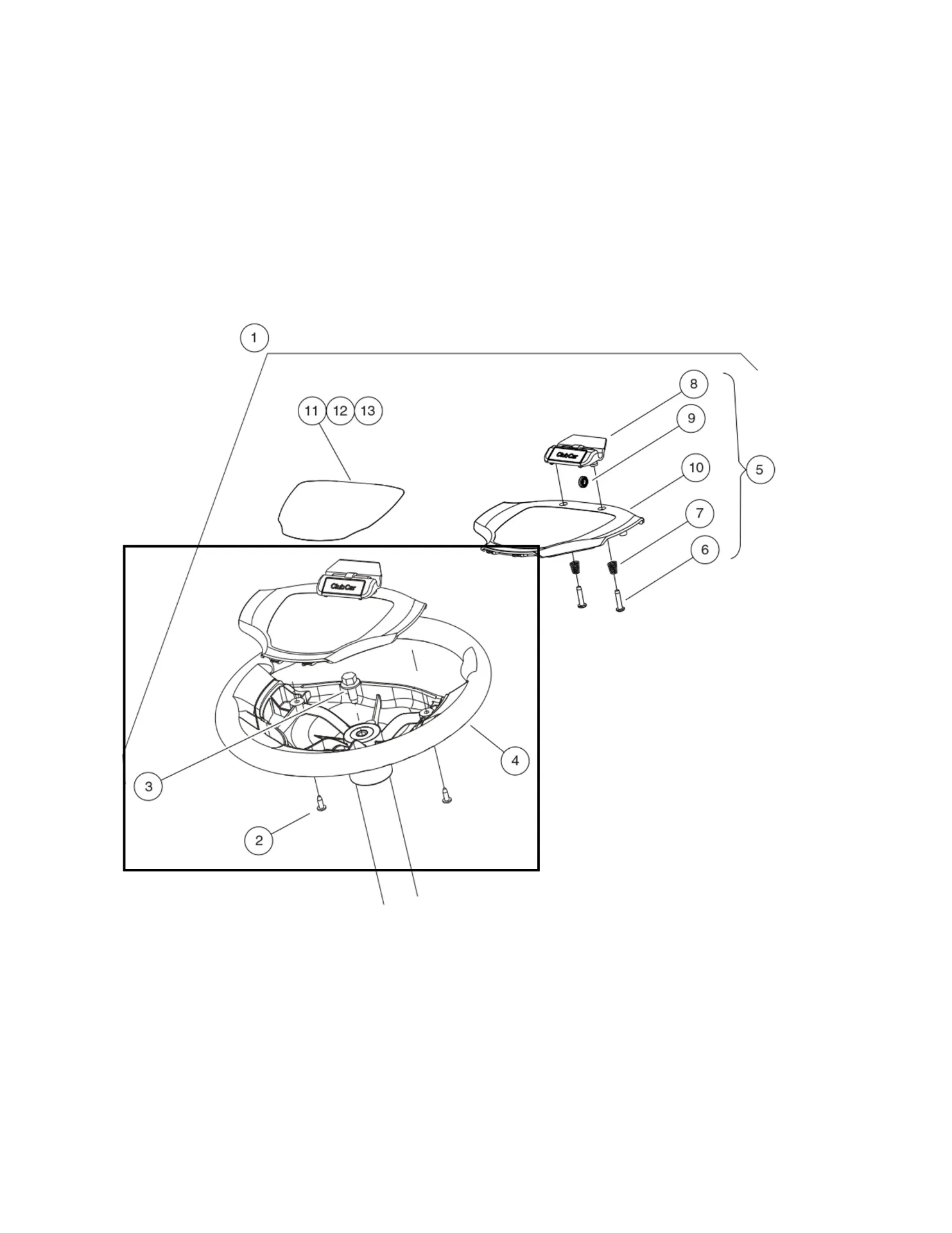 Screw, #12-16 x .50 wshr hi-lo, Original for Clubcar