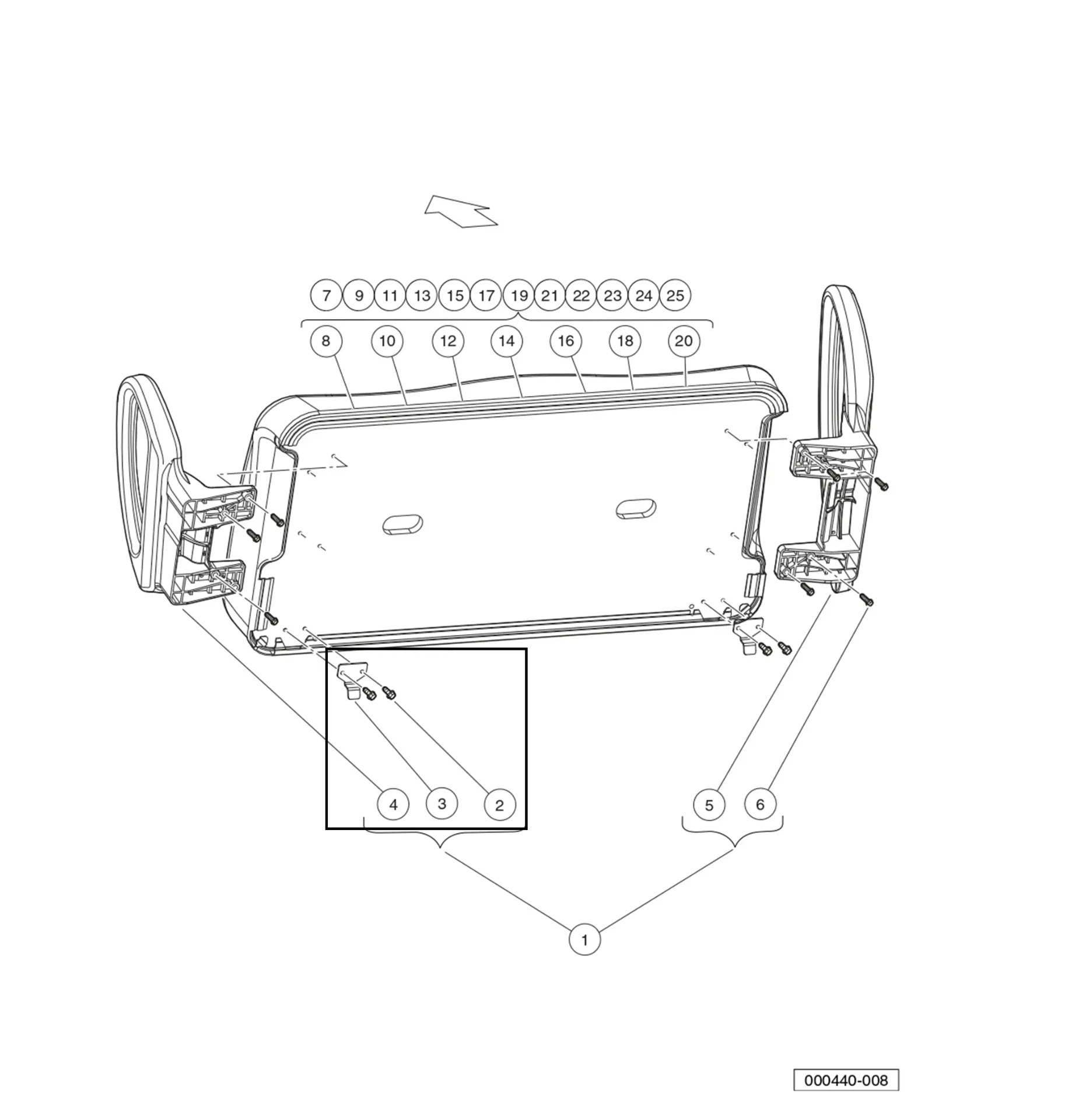 [101954301] Vis 1/4-20 x 0,75, tête hex, pièce d'origine Clubcar