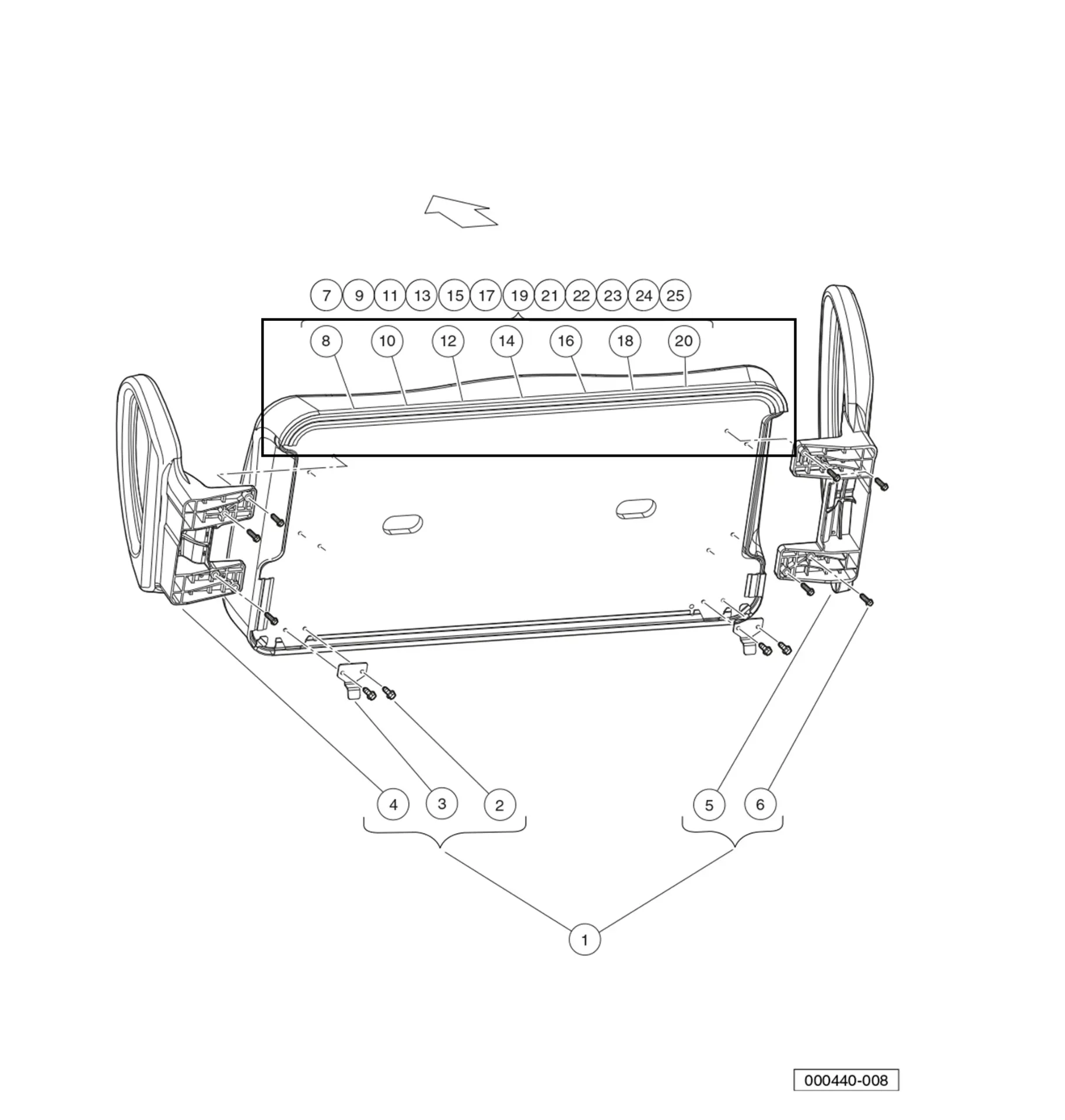[101998501] Gasket, seat, Original for Clubcar