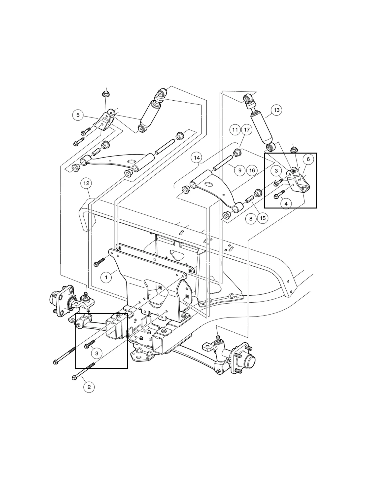 Vis, hex cap, m8 x 1.25 x 45, pièce d'origine Clubcar