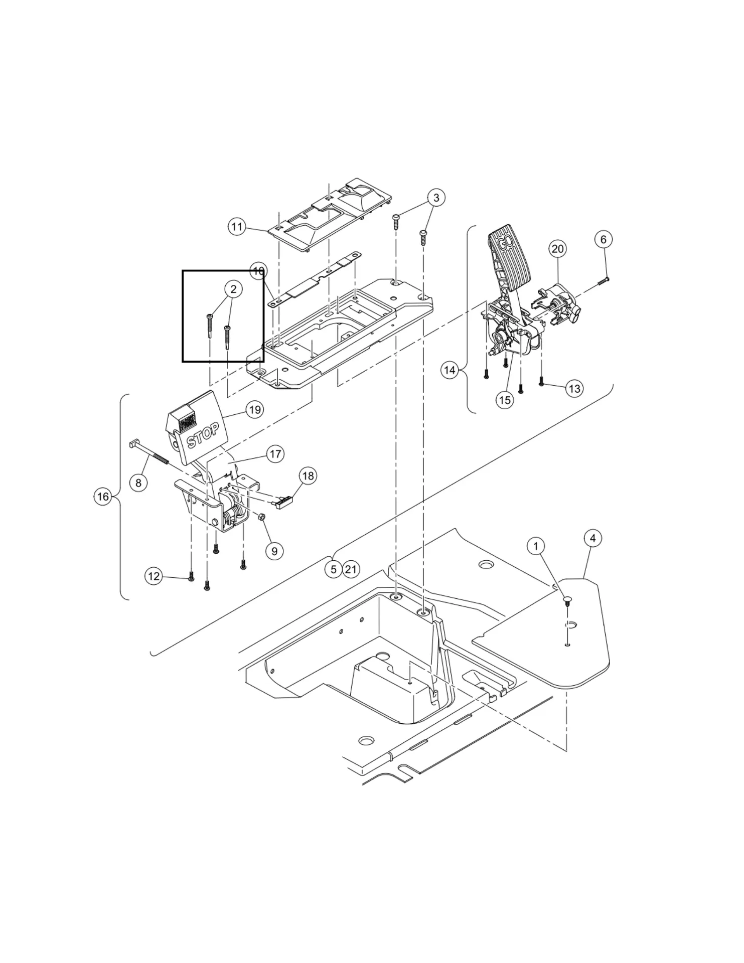 Vis-1/4-20x1.25 torx bombée, pièce d'origine Clubcar