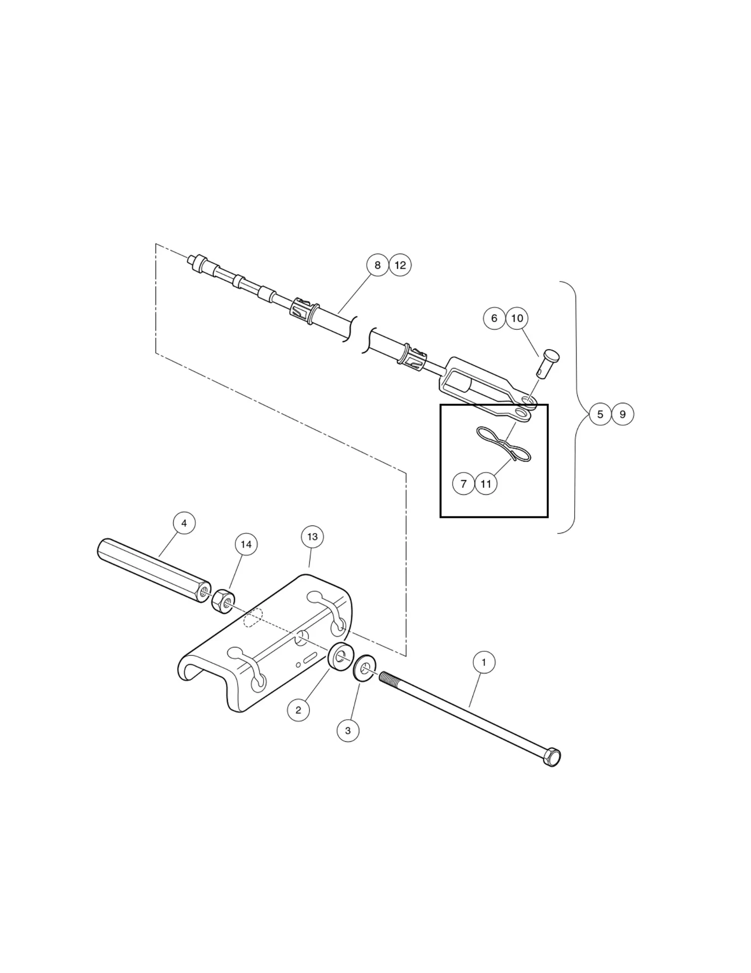 Pin, bow tie locking - .072, Original for Clubcar