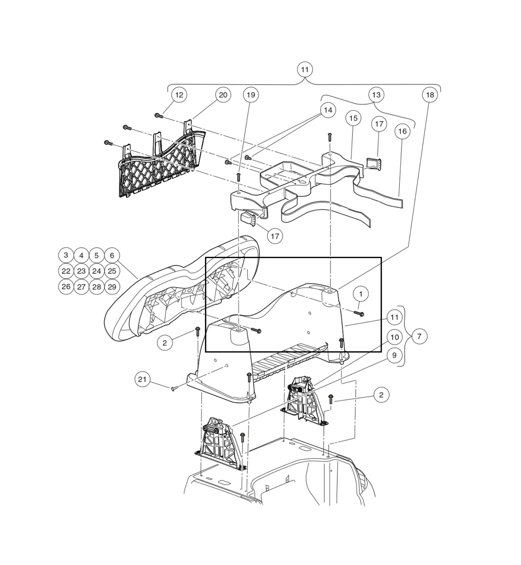 [102296530] Screw - m6 x 1.0 x 30 sems, Original for Clubcar