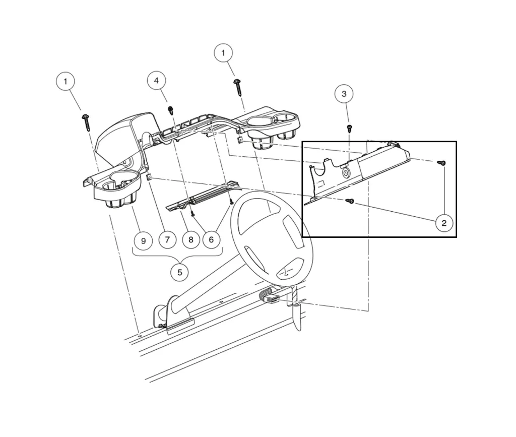 [102296819] Vis M6 x 19 à tête bombée, type AB, pièce d'origine Clubcar