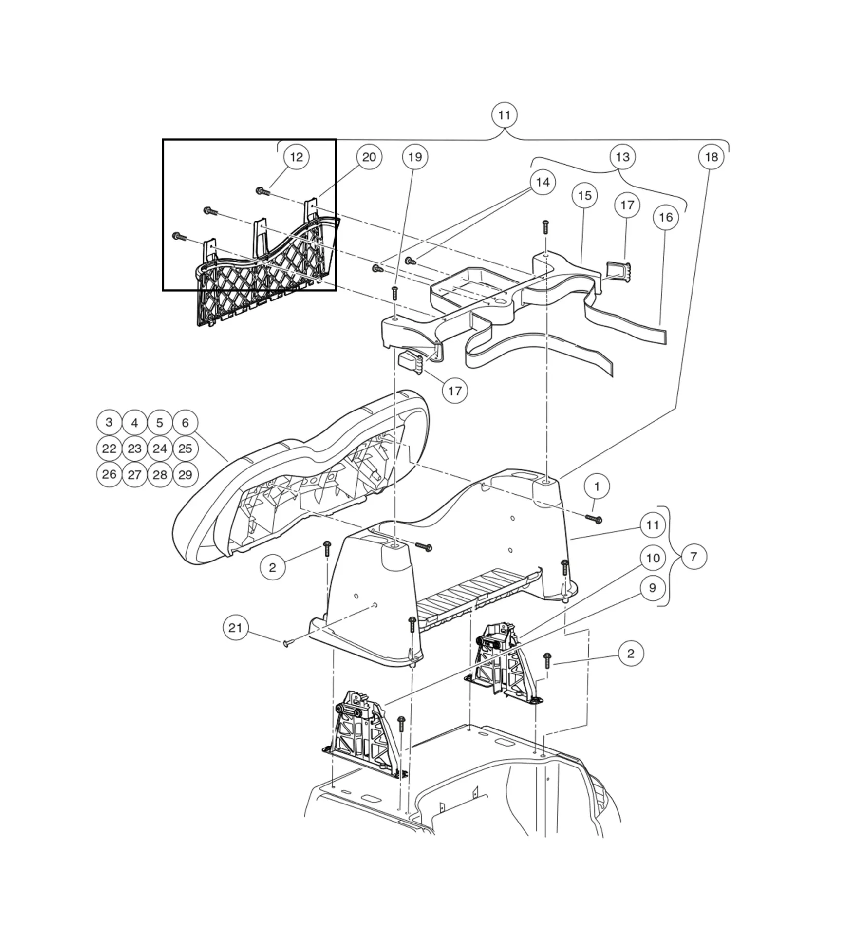 [102297230] Screw, M6, Torx, Interlock Thread, Original for Clubcar