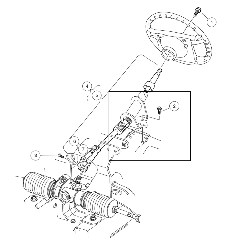 [102298116] Boulon à tête à bride M8 x 16.0, pièce d’origine pour Club Car