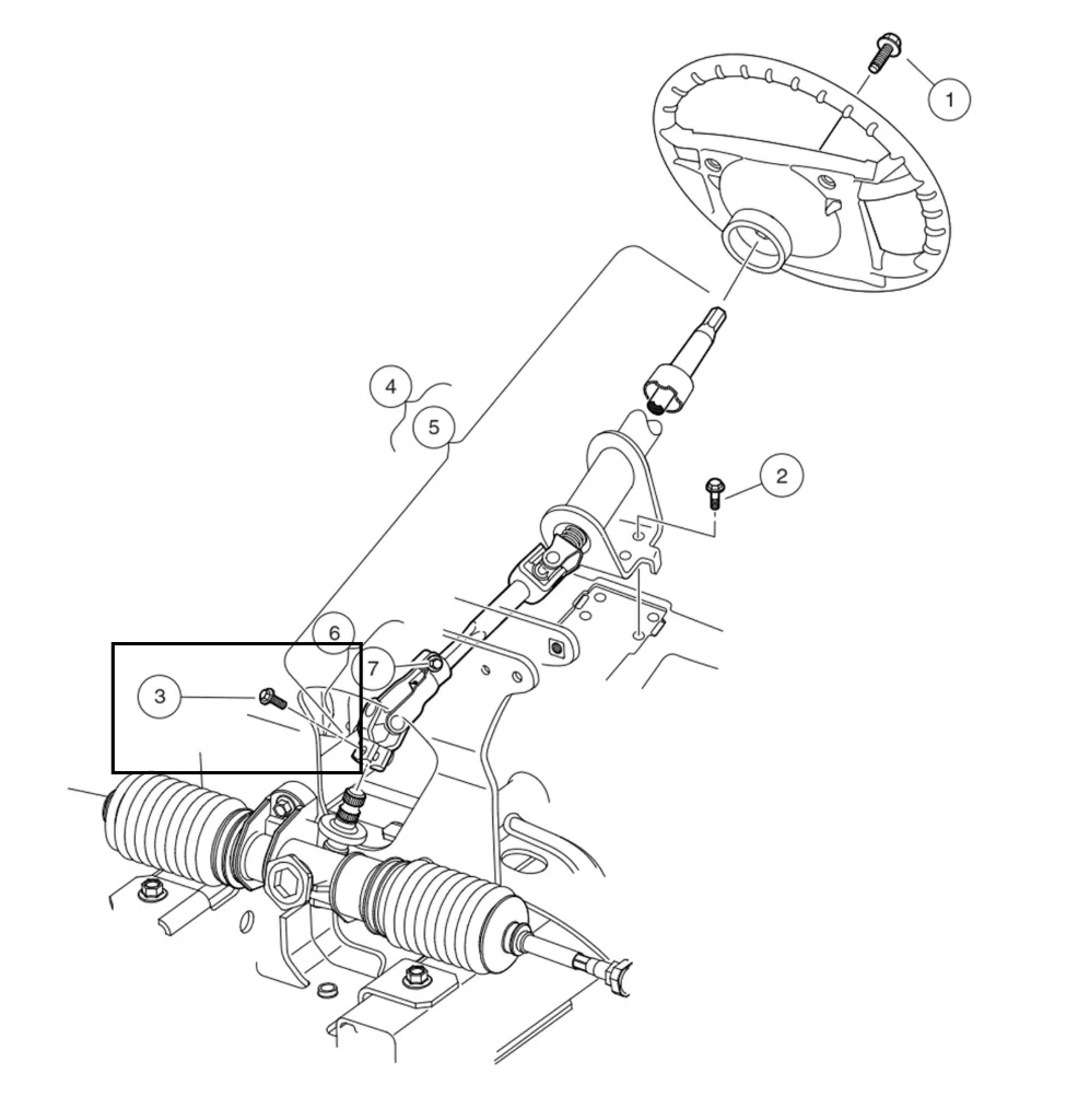 [102298130] Bolt - flanged hd, m8 x 30.0, Original for Clubcar