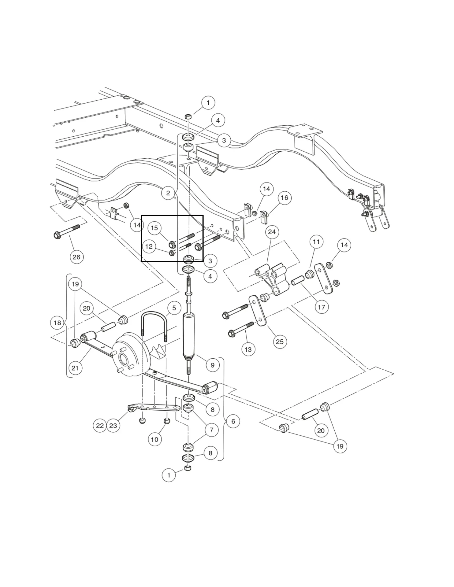 Bolt - flange hd, m8 x 70.0, Original for Clubcar