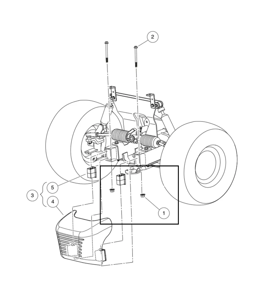 [102298401] Nut m8, all metal lock, Original for Clubcar