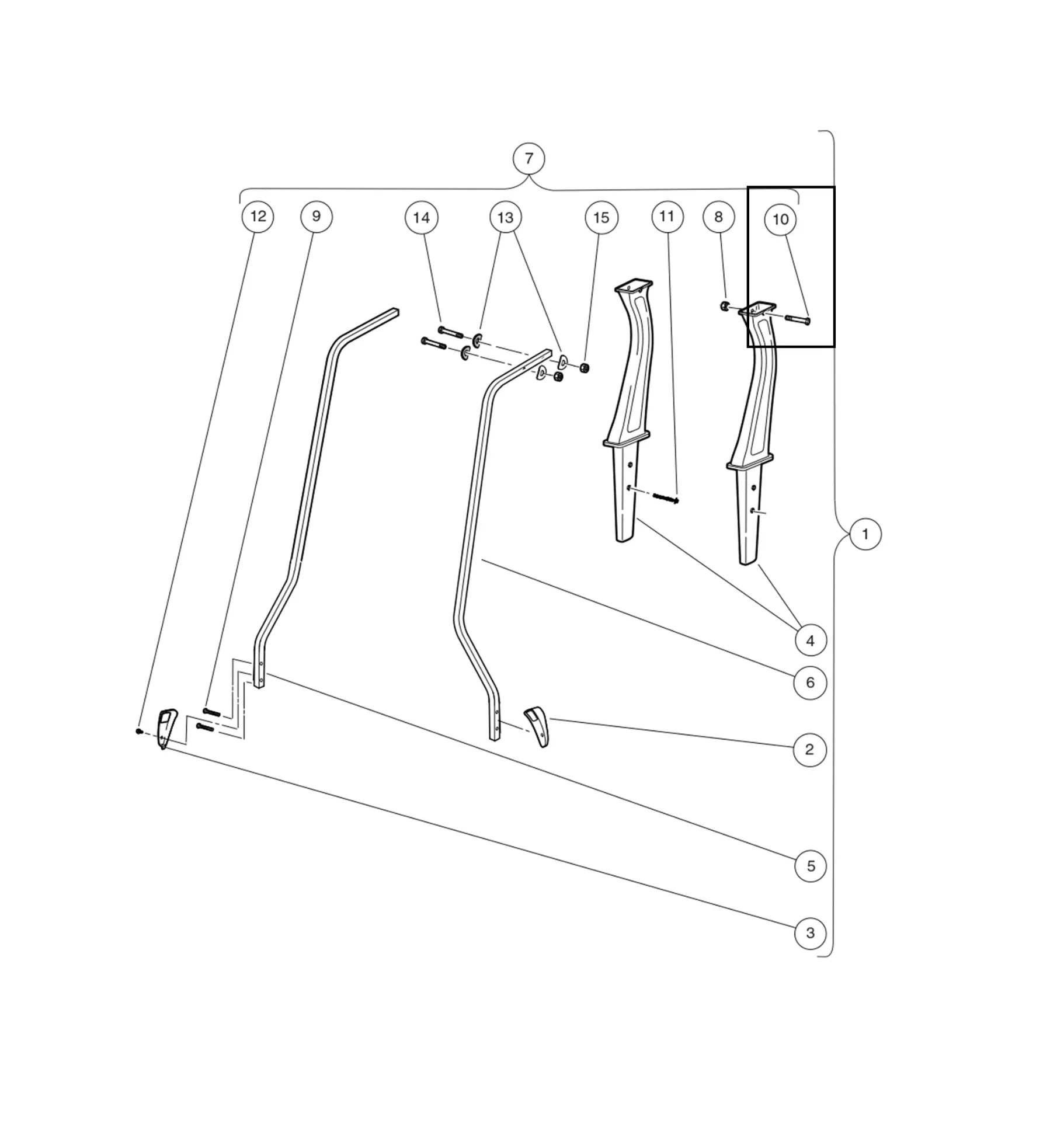 [102299360] Screw, m8-1.25 x 60, sems, tx, Original for Clubcar