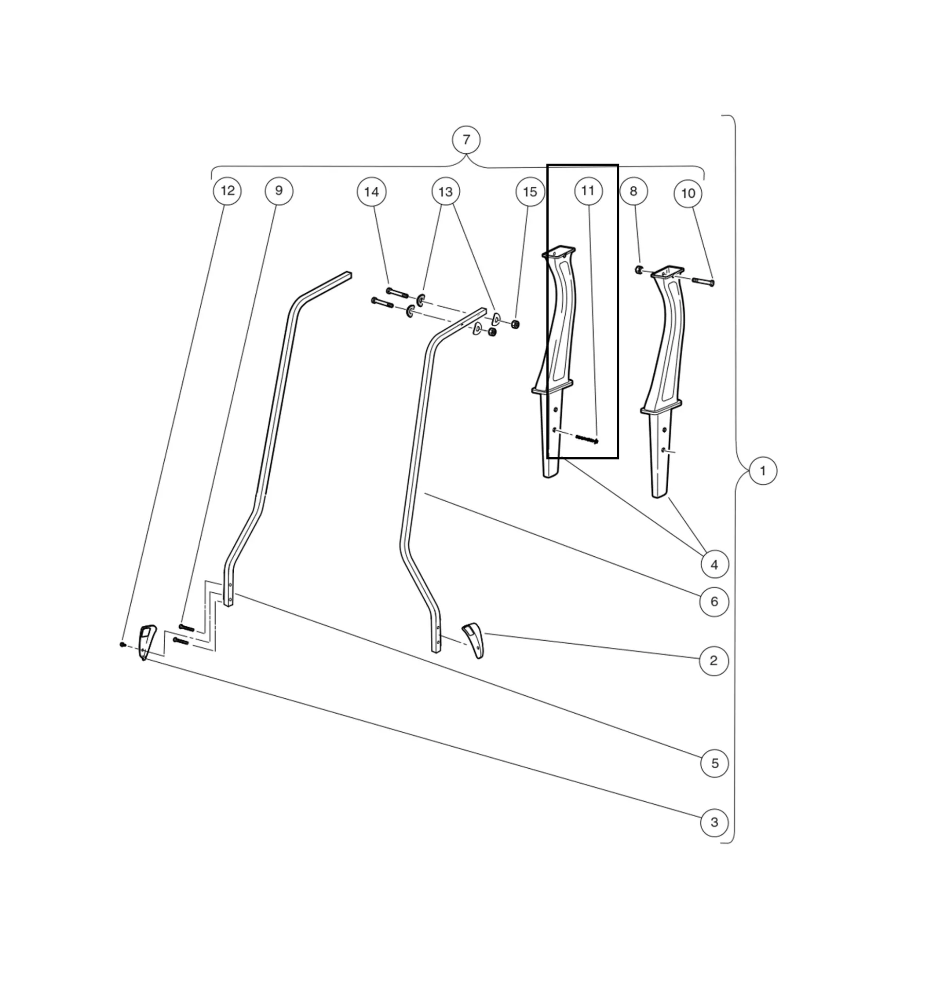 [102299601] Screw, Pt, K80x70 Hex Flg Hd, Original for Clubcar