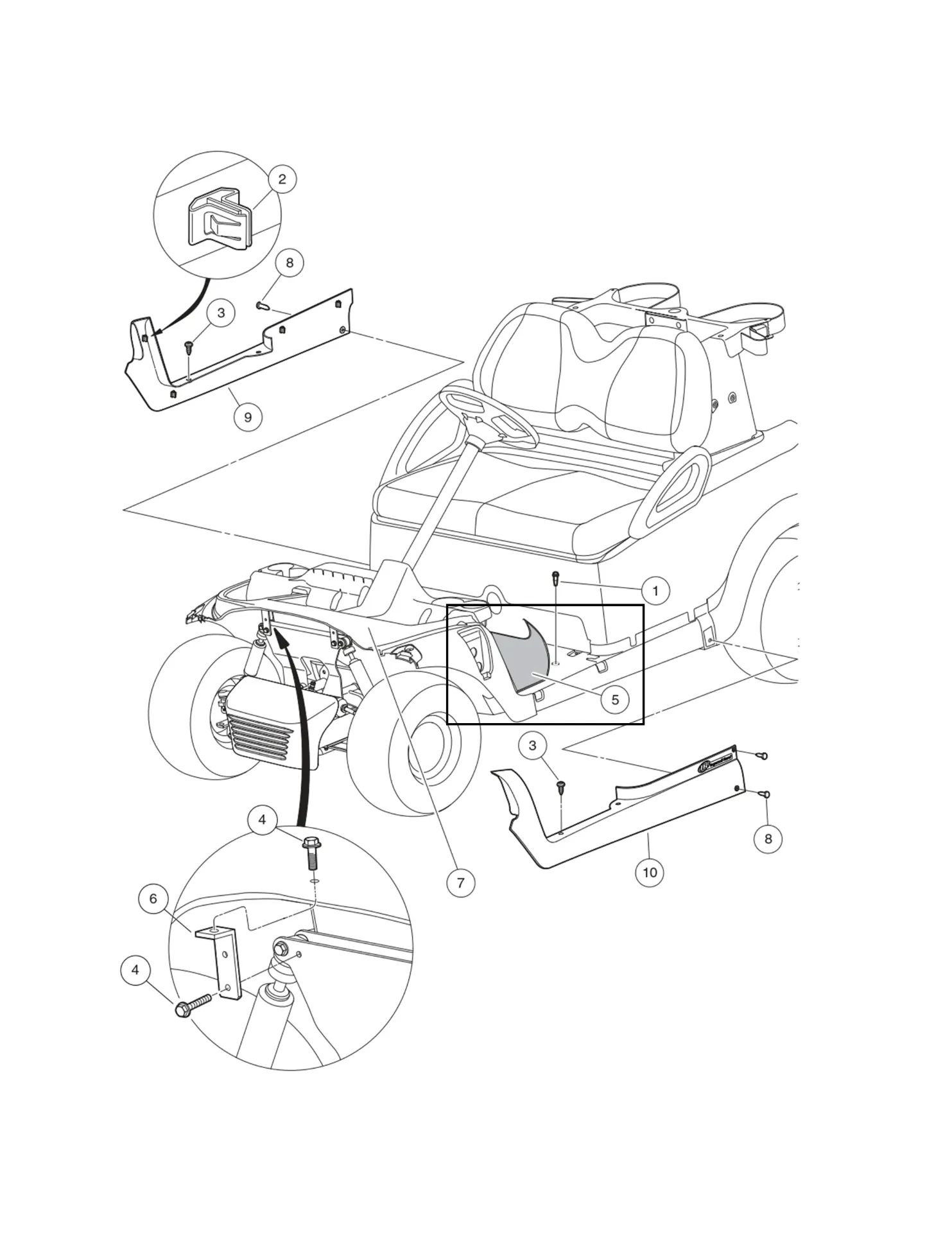 Floormat, Original for Clubcar