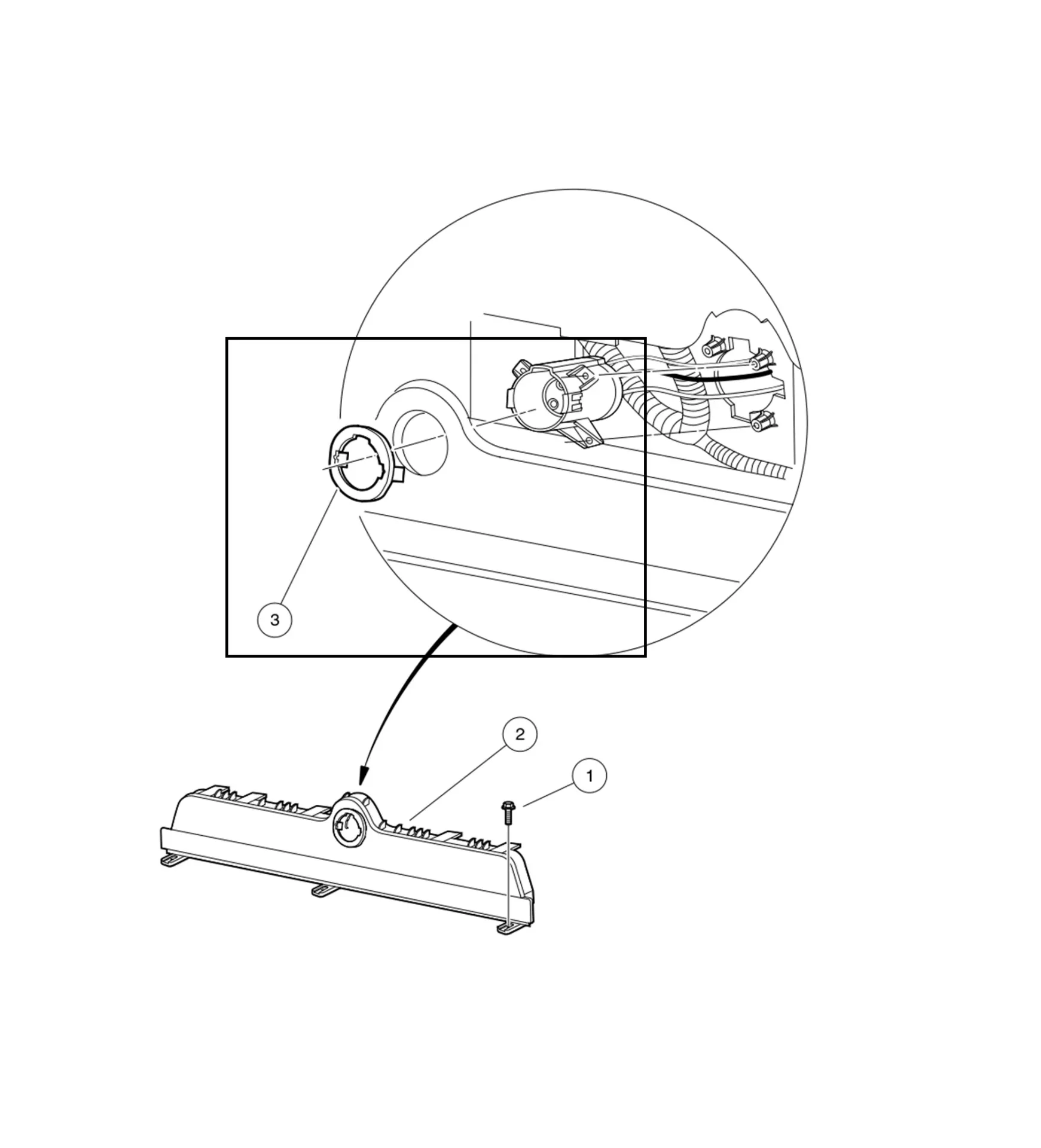 [102516901] Socket trim, Original for Clubcar