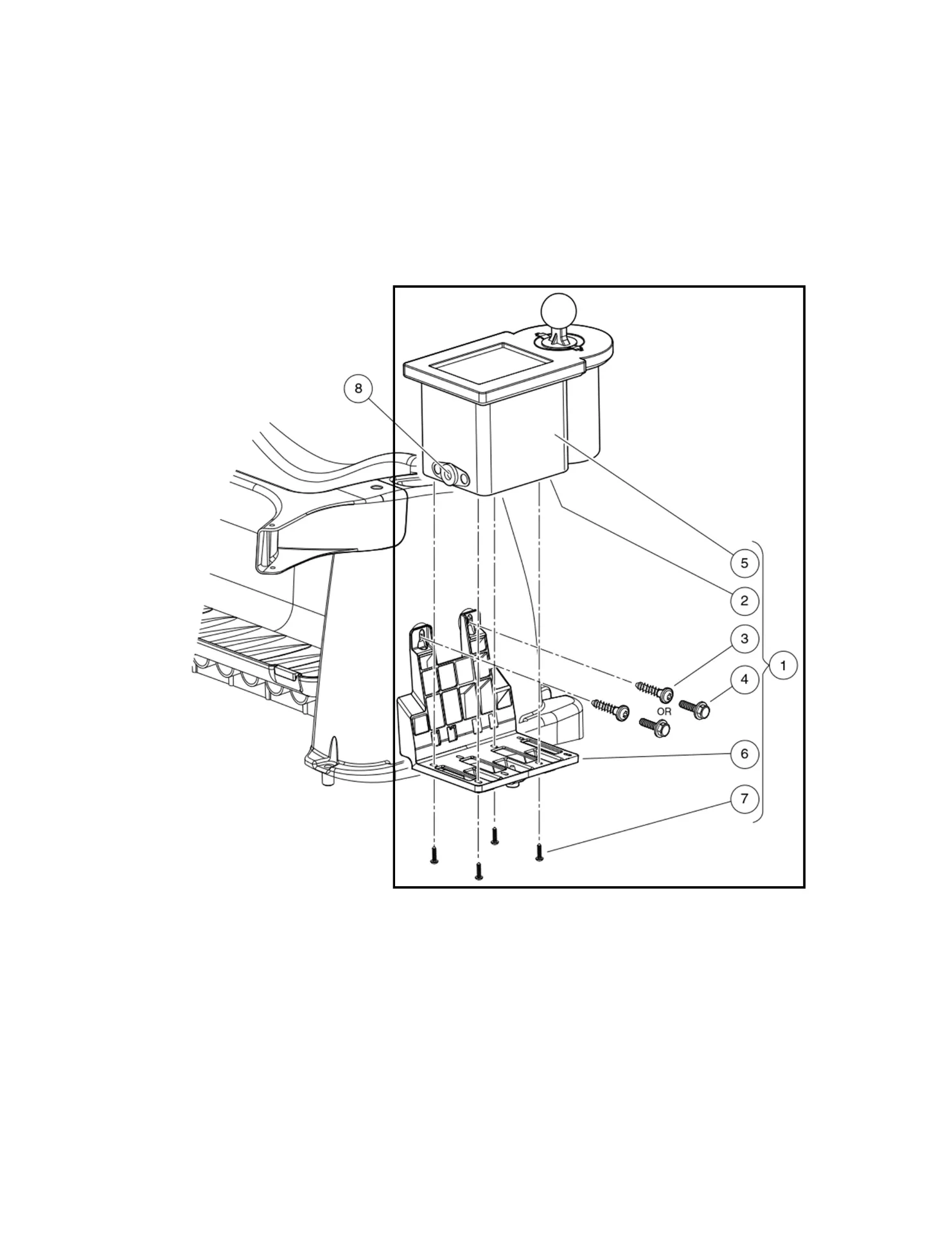 Golf Ball washer instl kit, field, Original for Clubcar
