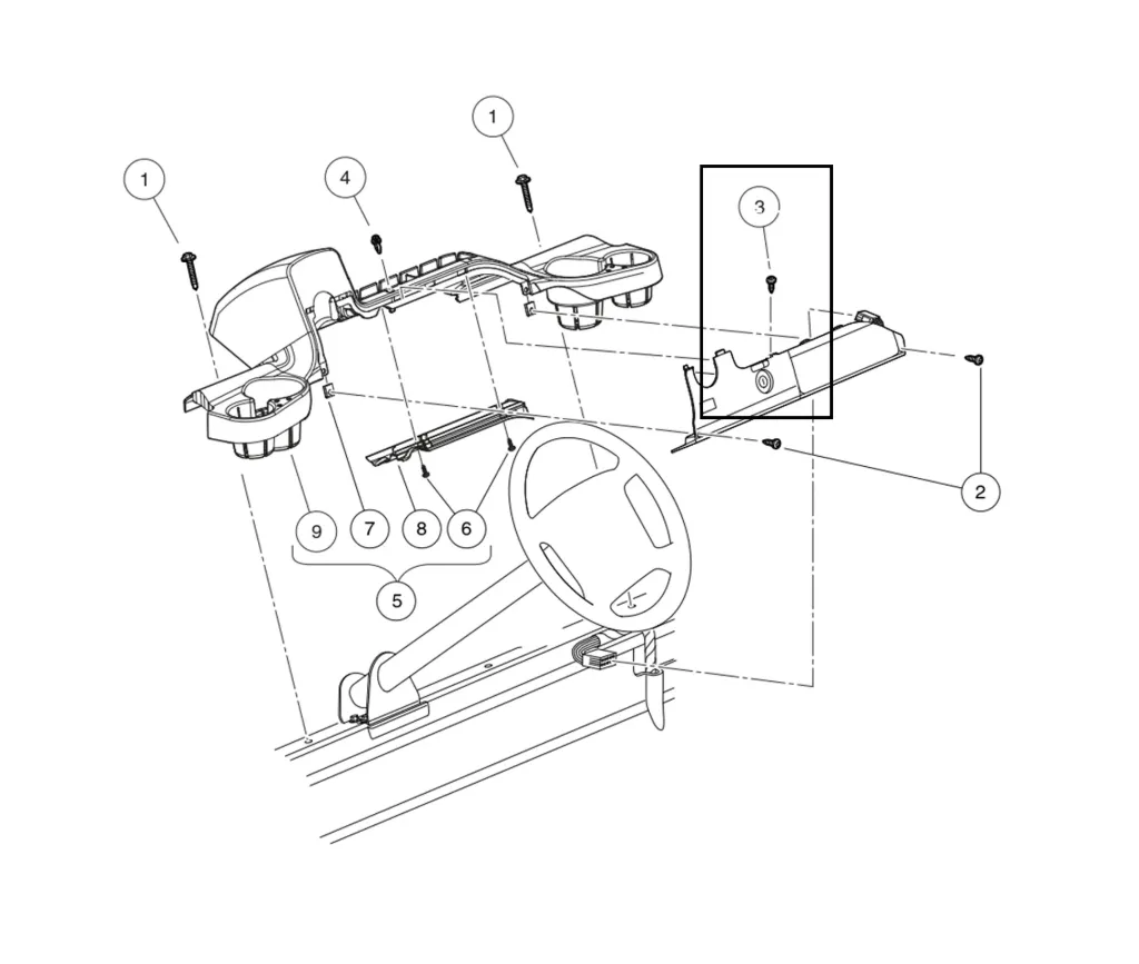 Vis, #6-20 type abx1.oo, à tête bombée, pièce d'origine Clubcar
