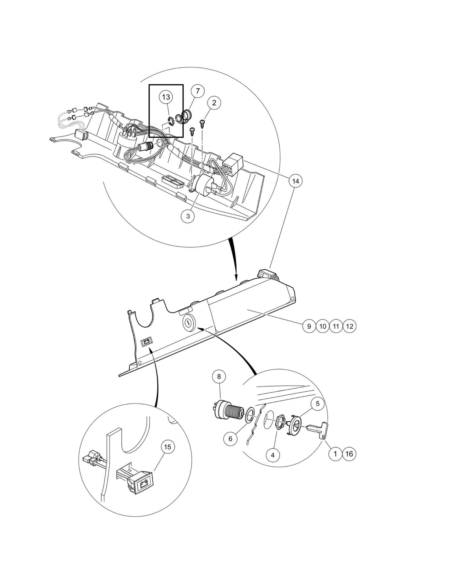 [102572401] Nut, diagnostic port, Original for Clubcar