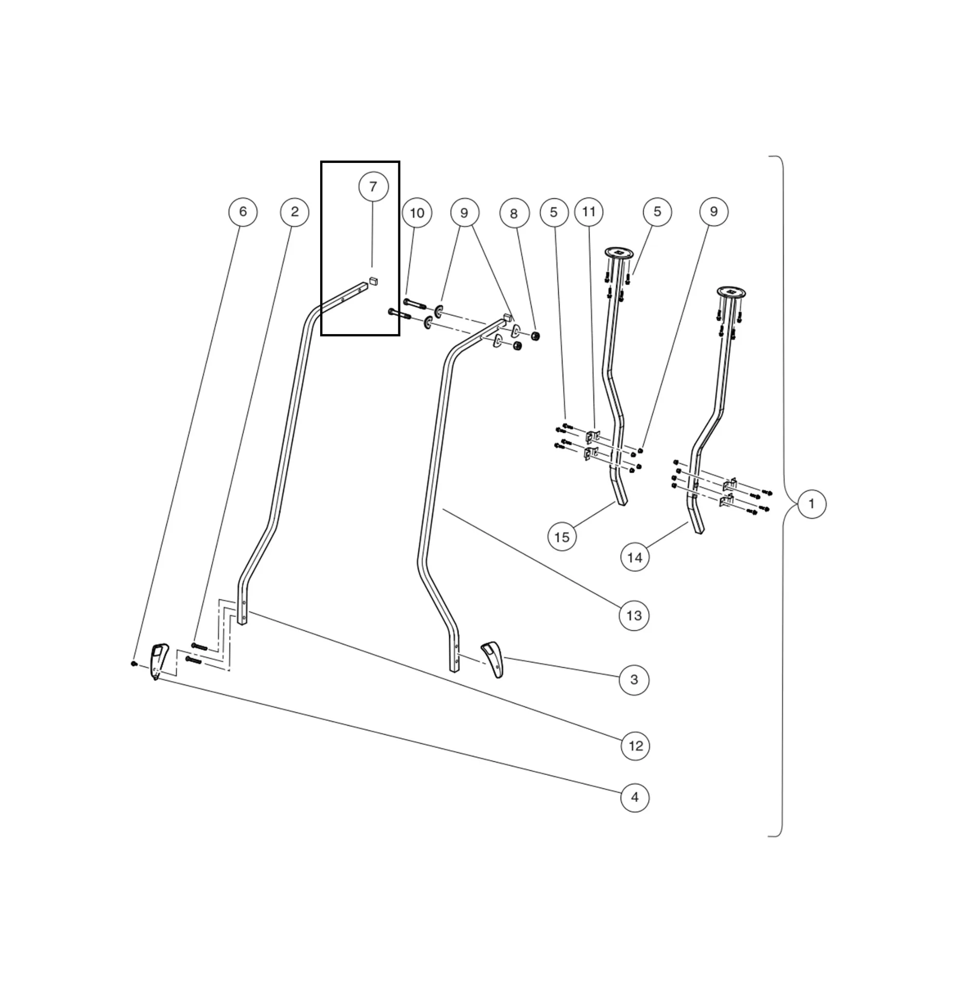 Bouchon carré – 25,4 mm, pièce d'origine Clubcar