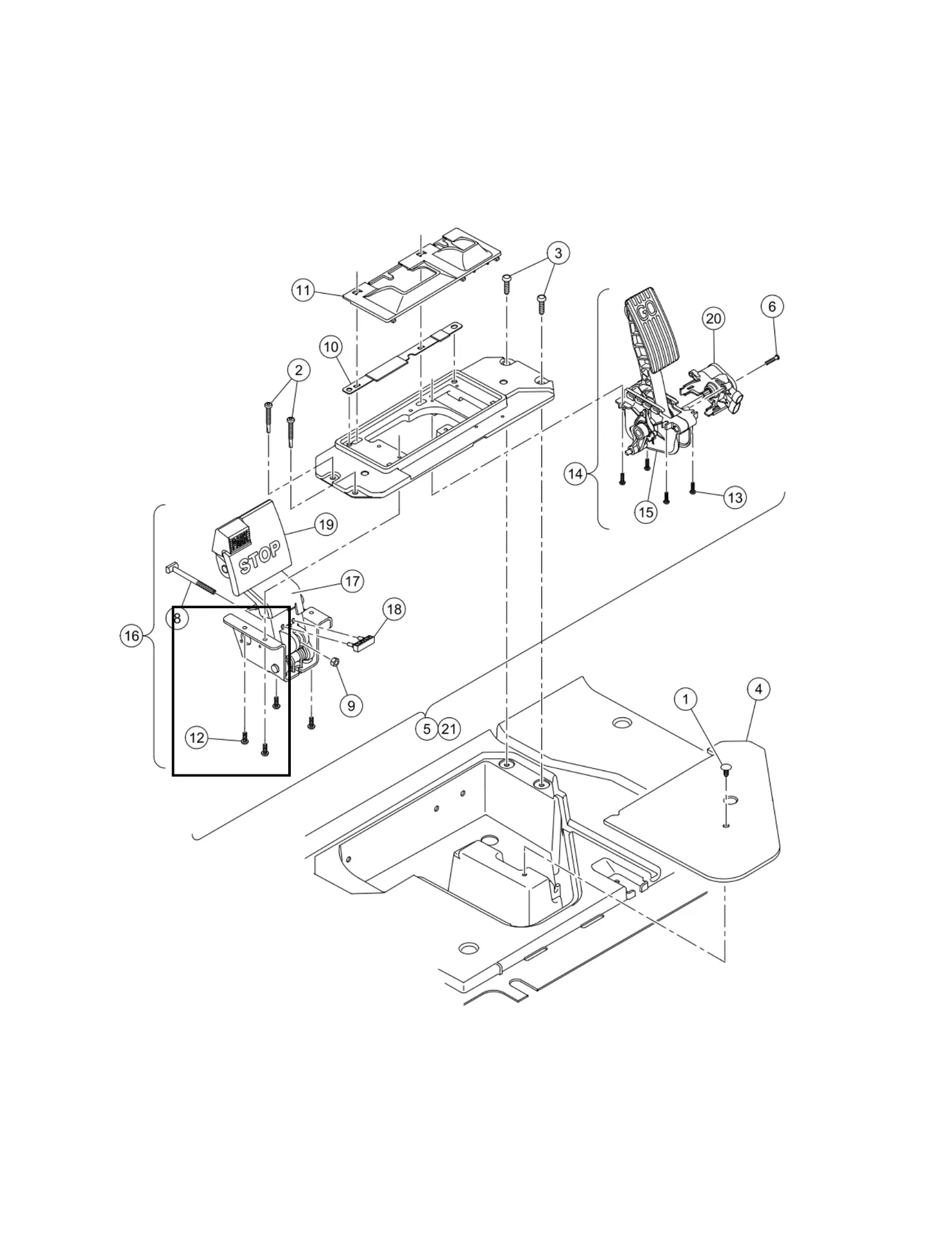 [102595901] Vis, m6x1.0x17 ph, taptite, pièce d'origine Clubcar