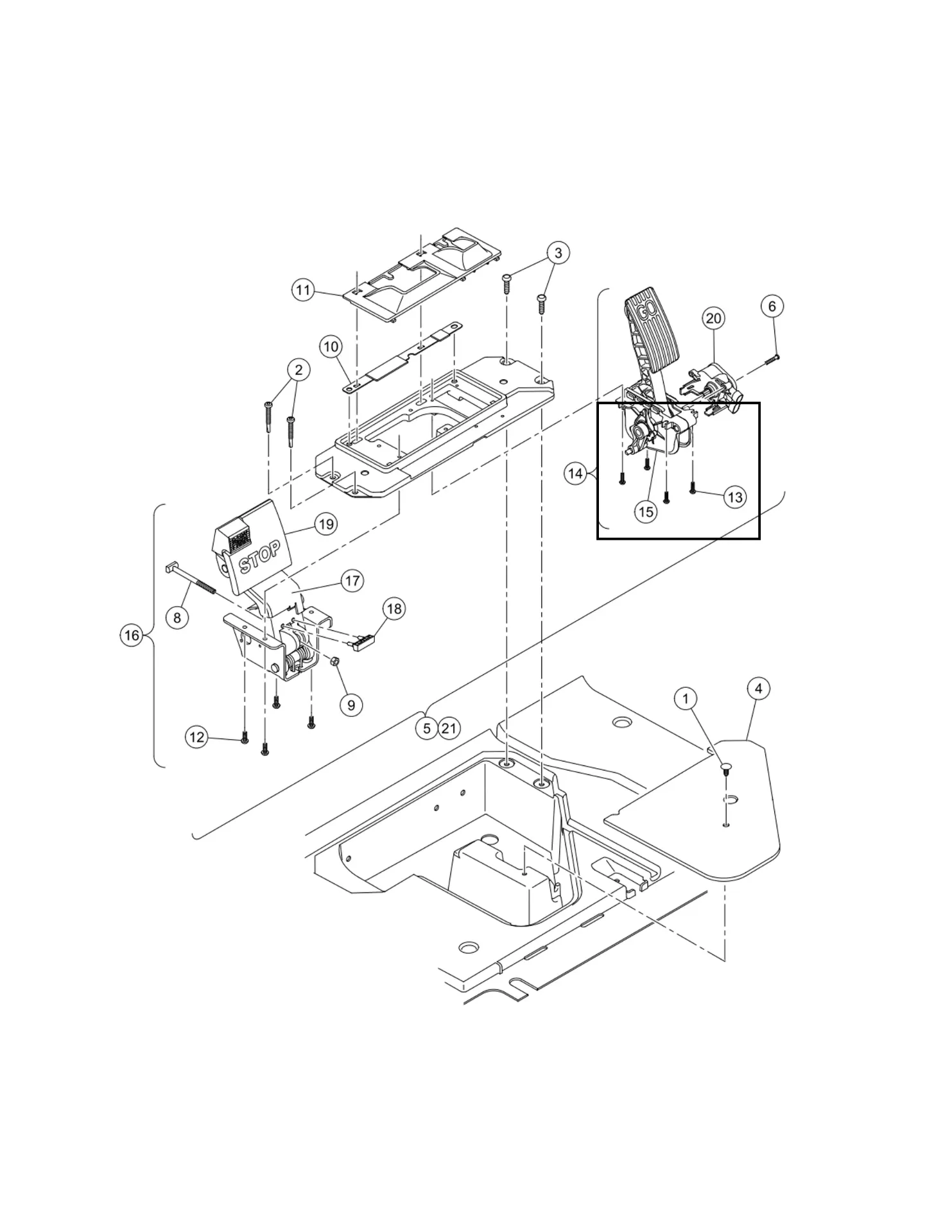 [102596001] Vis, m5x0.8x18 ph, taptite, pièce d'origine Clubcar