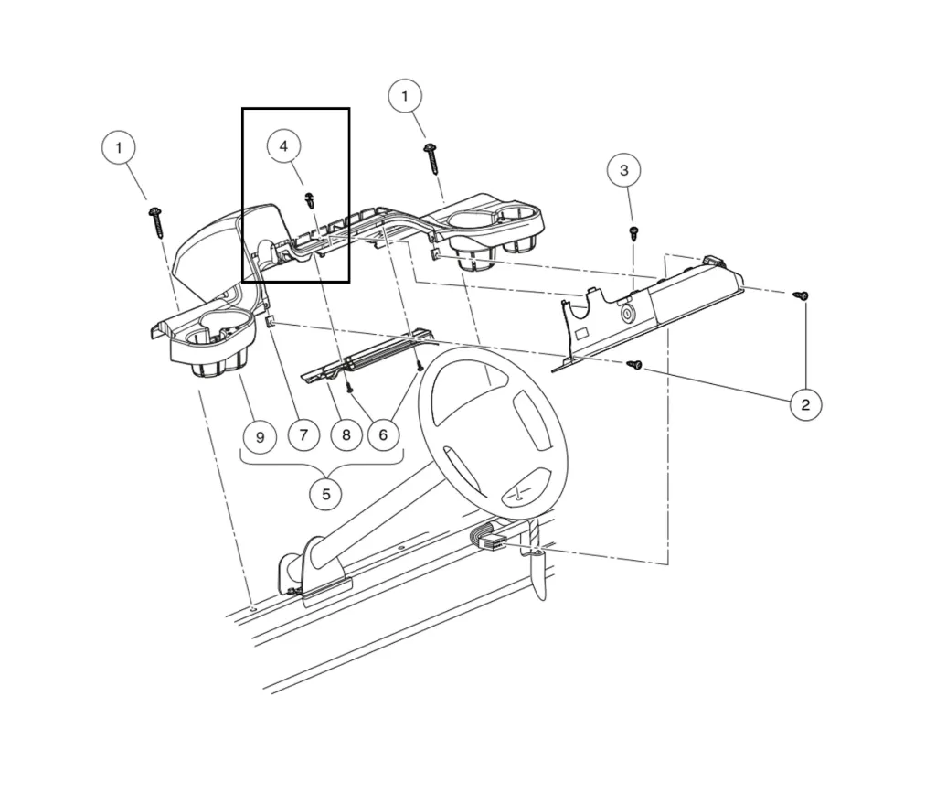 Vis type tuflock, pièce d'origine Clubcar