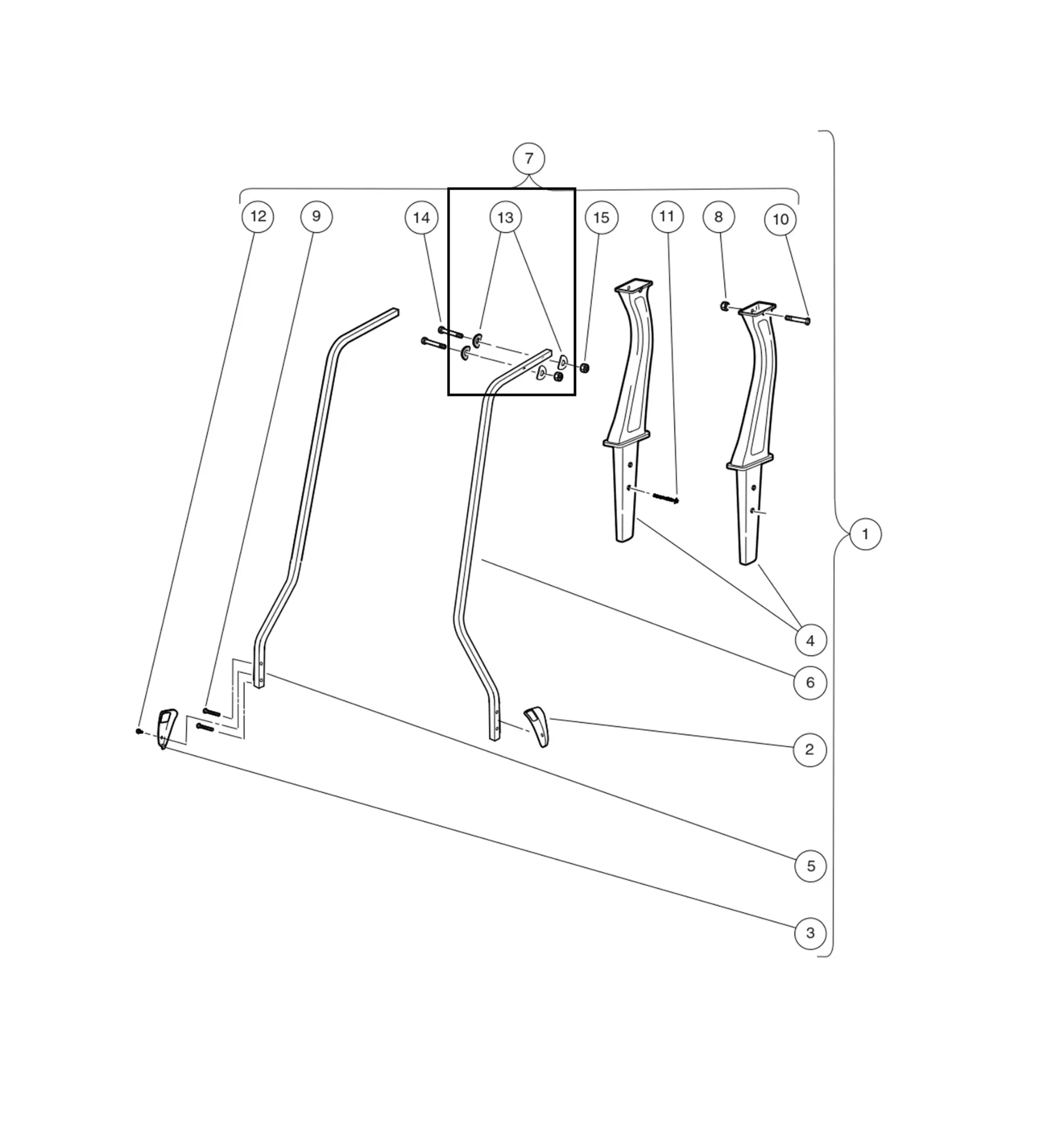 [103196001] Conical washer w.rubber, Original for Clubcar