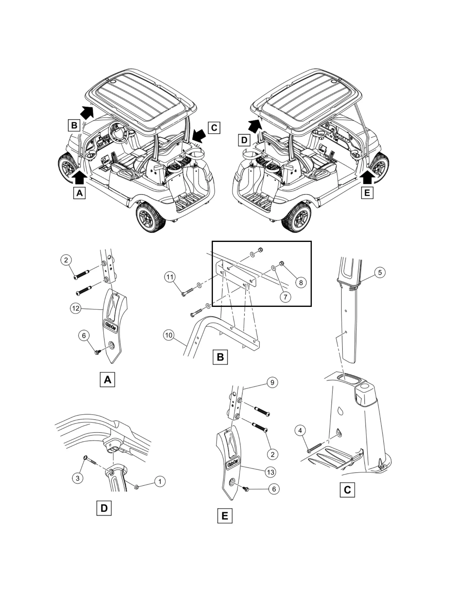 [103200301] Locknut, M6 x 1.00, Original for Clubcar