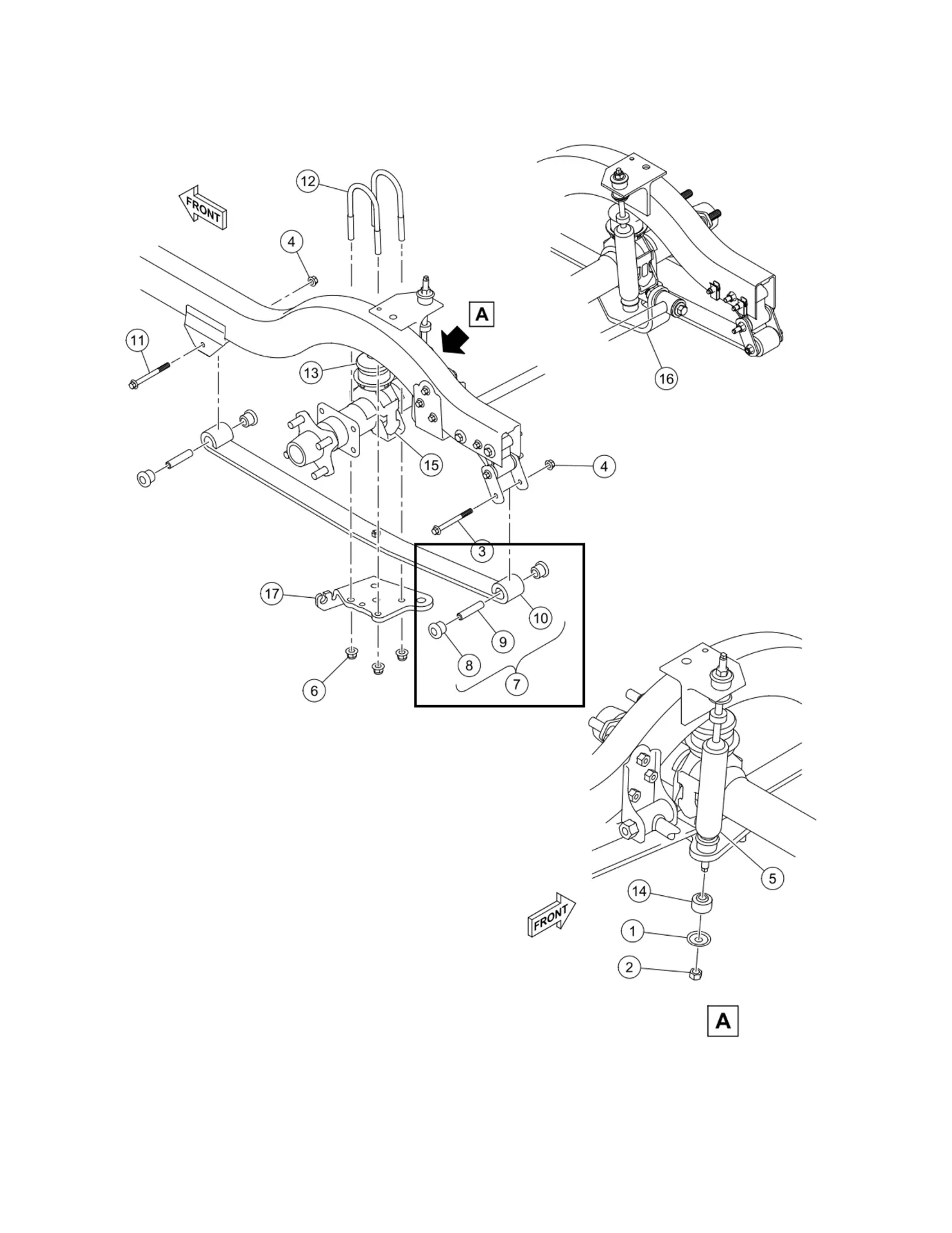 [103742304] Asm-rear leaf spring, std., Original for Clubcar