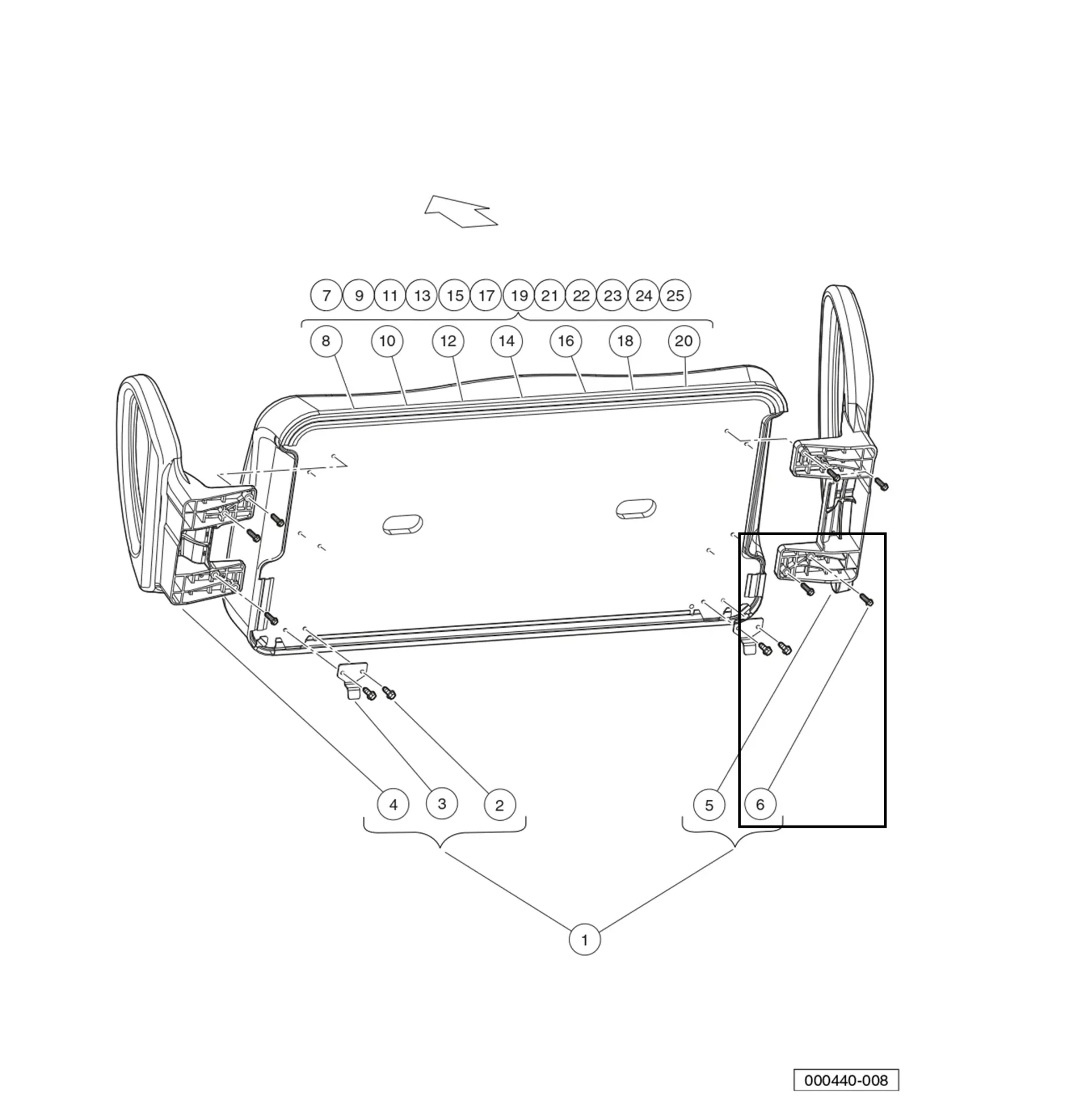 [103833801] Vis 1/4-20 x 1,5 à tête hexagonale, pièce d'origine Clubcar