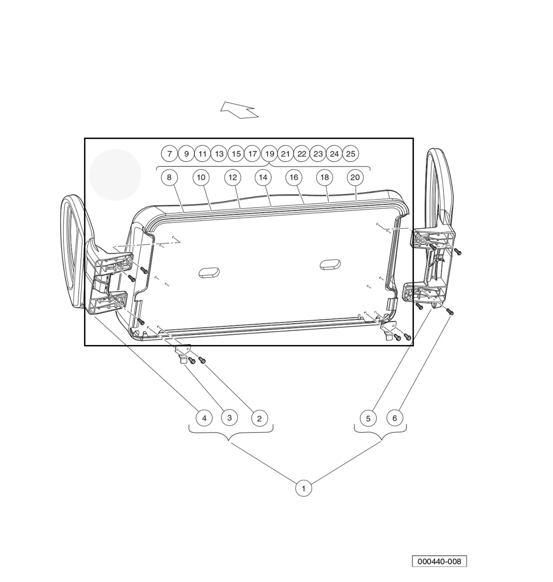 [104023422] Assise de siège, blanc, 40602, pièce d'origine Clubcar