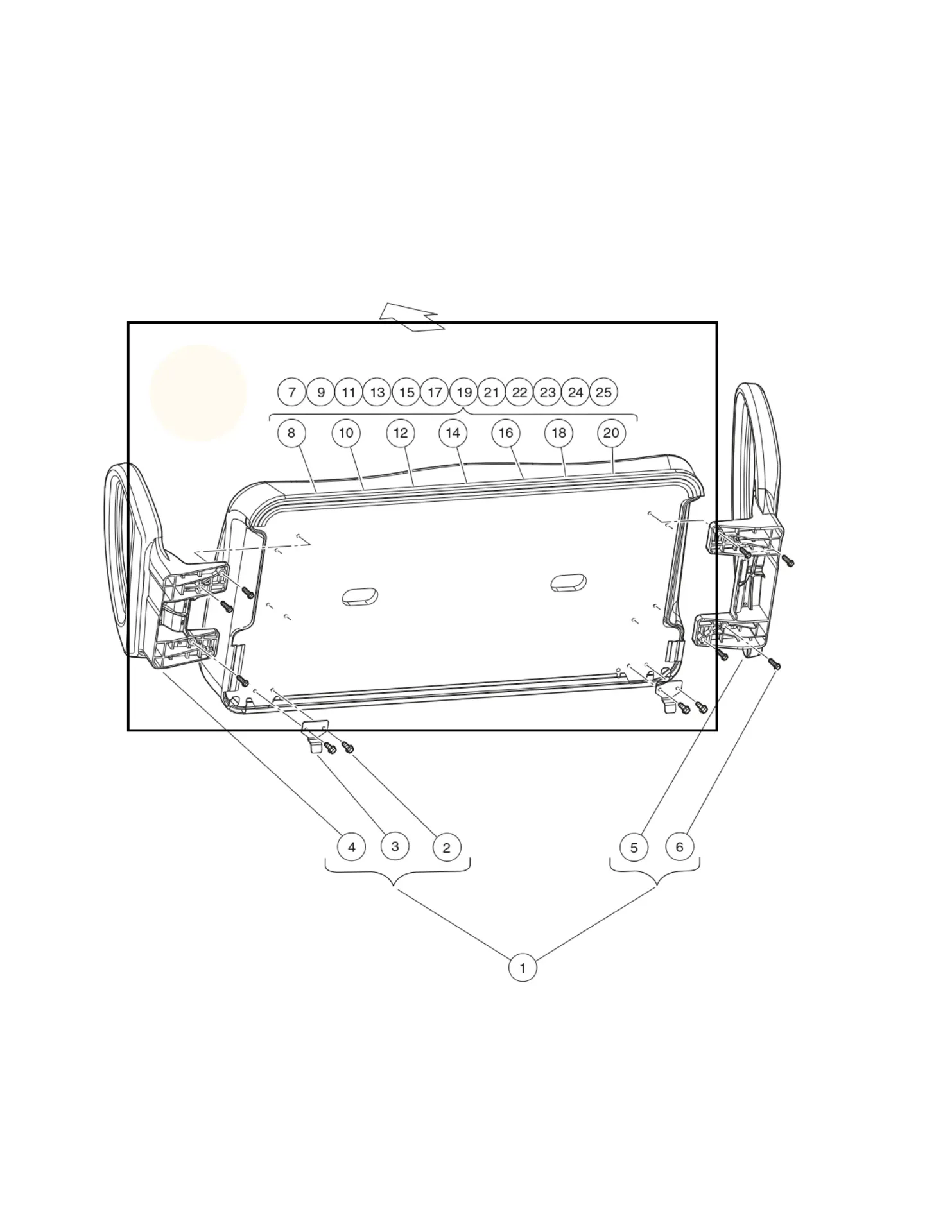 Assise de siège, blanc cassé, Premium, pièce d'origine Clubcar