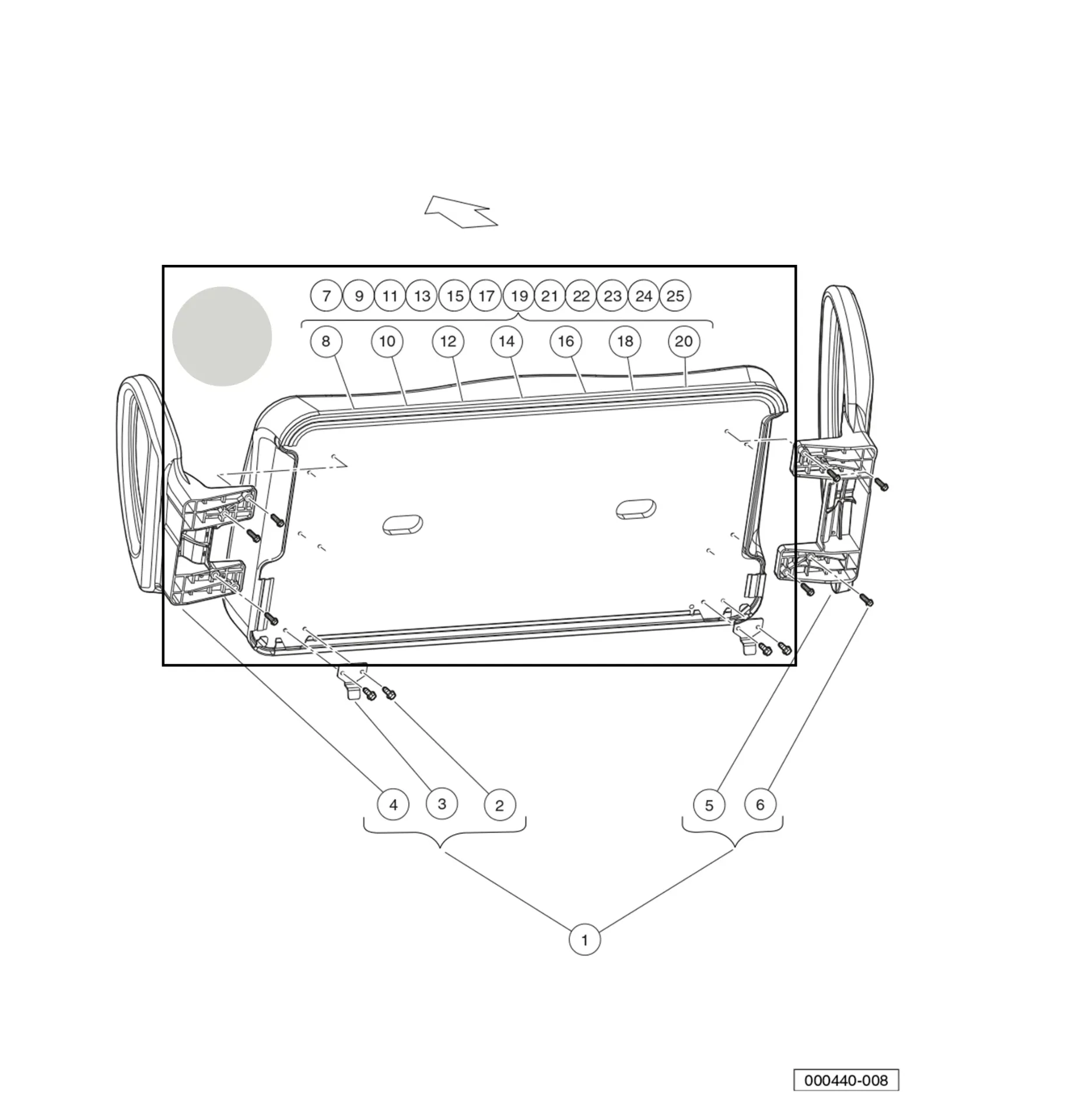 [105223323] Assise de siège, blanc cassé, pièce d'origine Clubcar