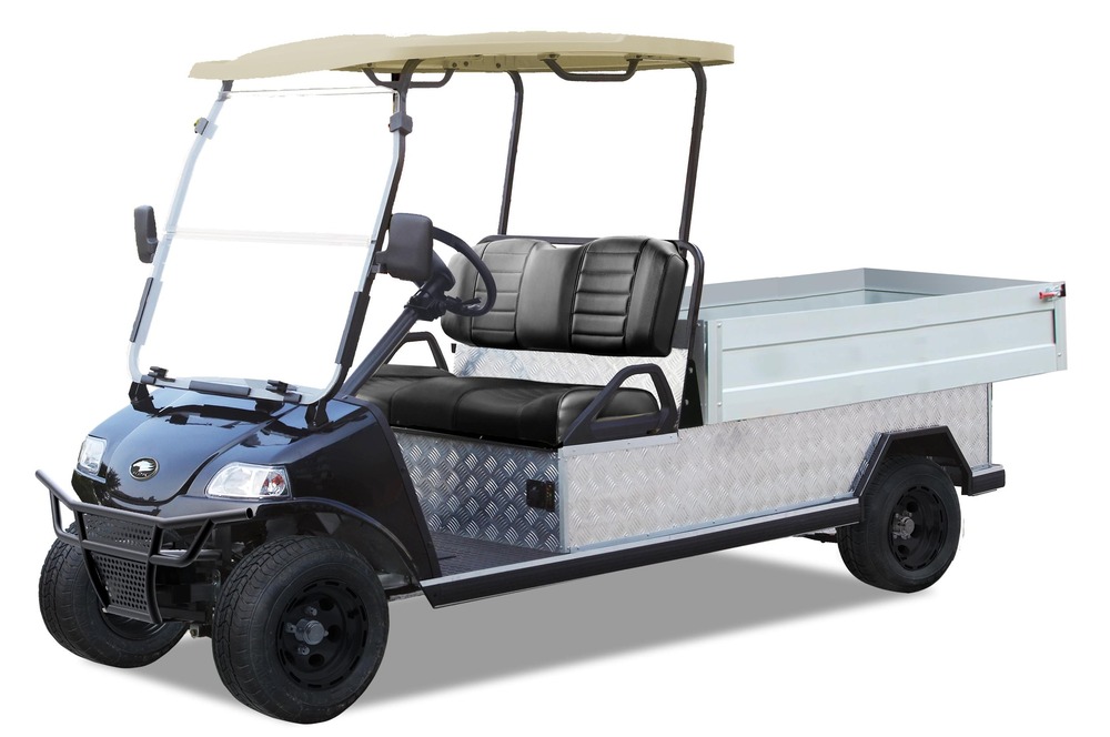 HDK 2 Plaatsen Cargo XL (Lithium Battery 48V 110AH, Aluminium Rim 10X7" and Tire 205/65 10, Without Speedometer, Beige, Folding Windshield, Without Seatbelt, With Manual Tipper, Without 9" Touch Screen)