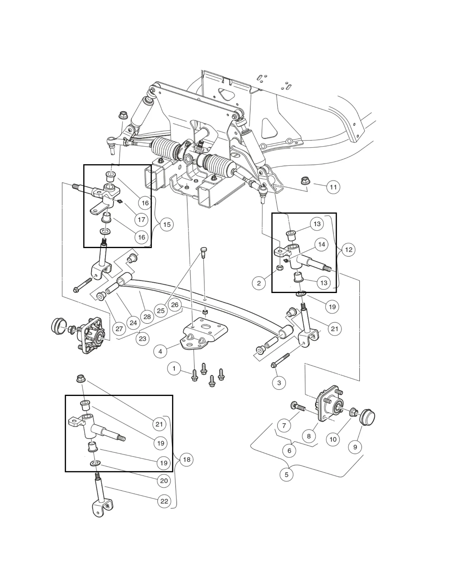 Bushing - Flanged, Original for Clubcar