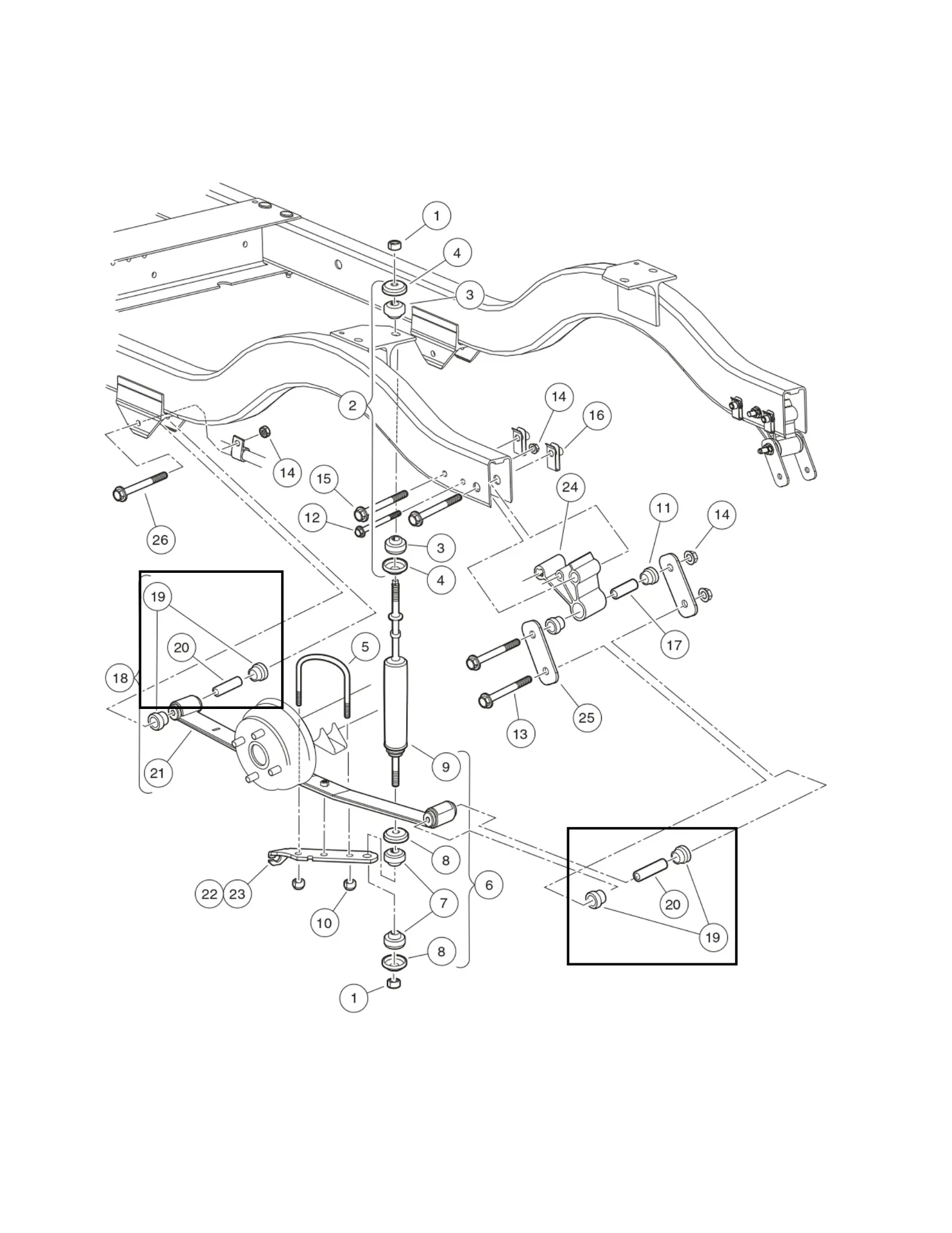 [101558302] Douille, uréthane, souple, pièce d'origine Clubcar